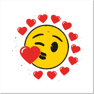 Love Heart Emoji Posters and Art